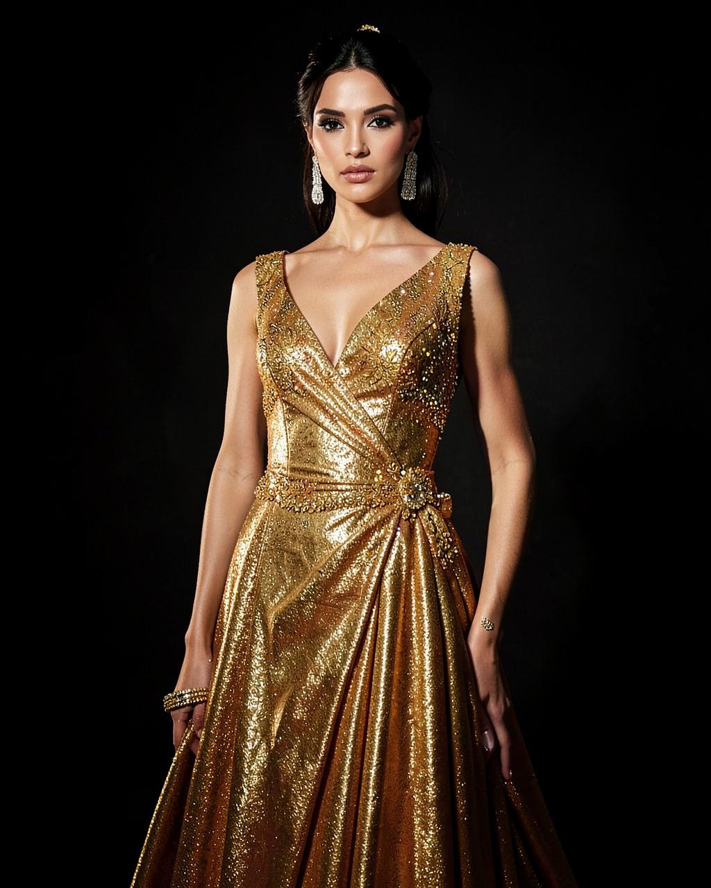 Editorial dourado — Moda